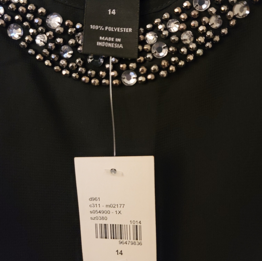 Size 14 Lane Bryant Black Shell/Tank